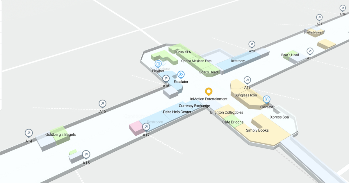Concourse A 3D Map