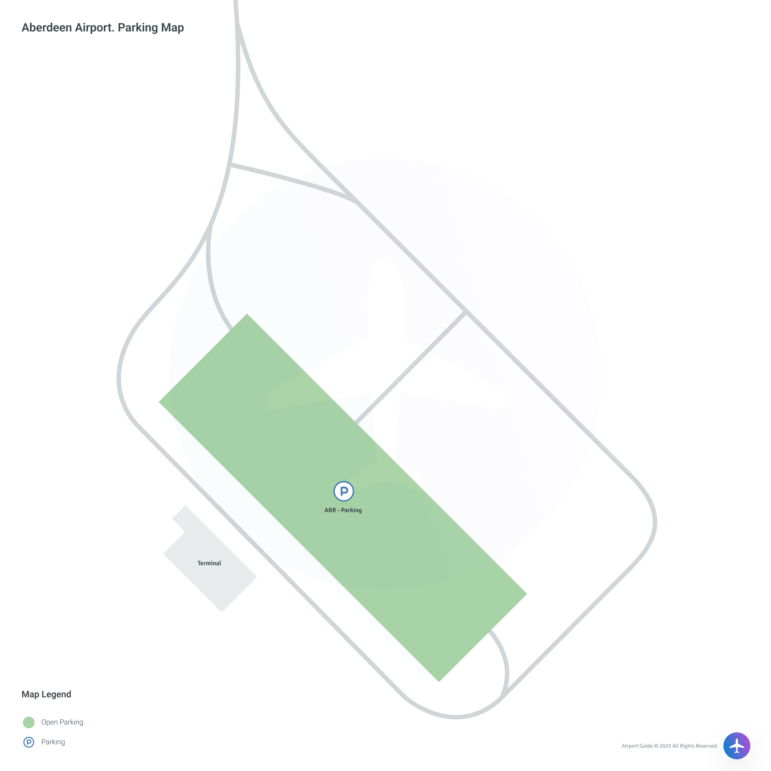 Aberdeen Regional Airport (ABR) Parking Map