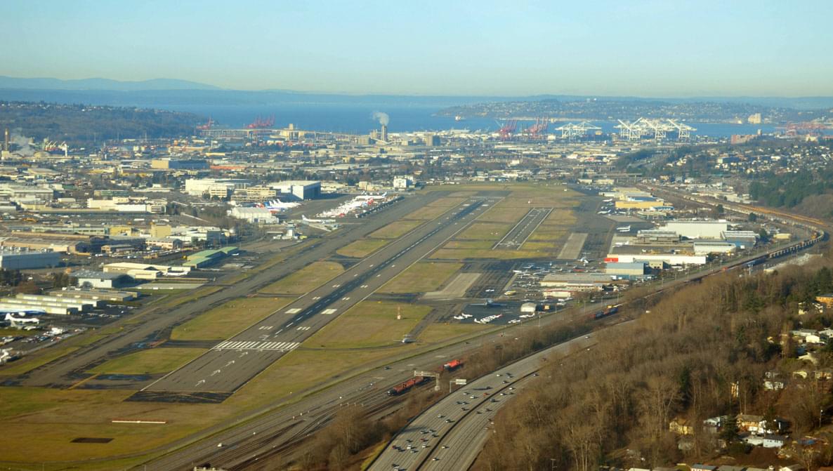 King County International Airport-Boeing Field (BFI) Map