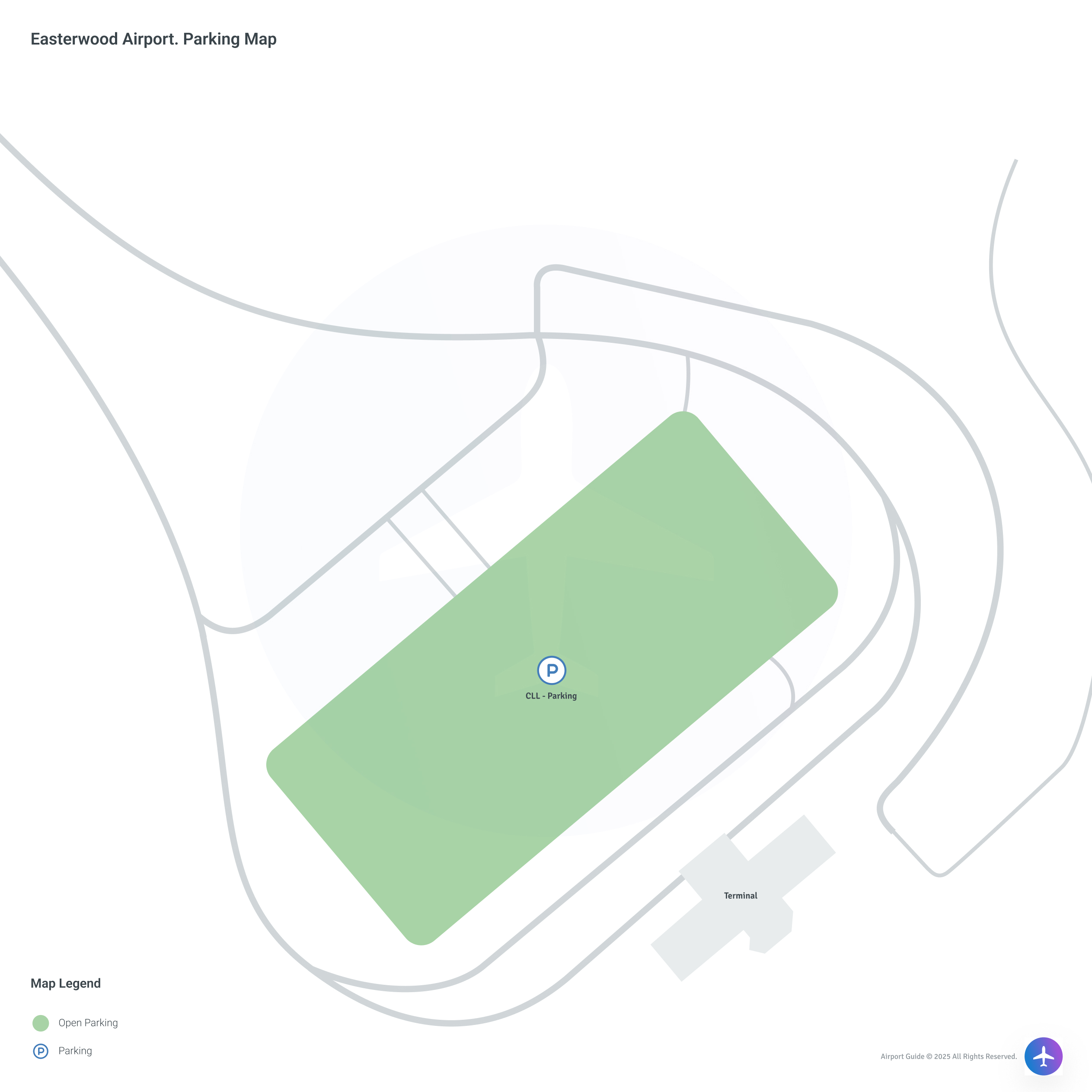 Easterwood Field (CLL) Parking Map