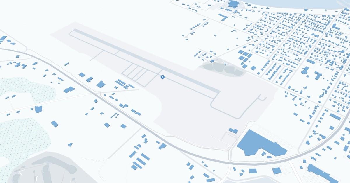 Charlevoix Municipal Airport (CVX) Map