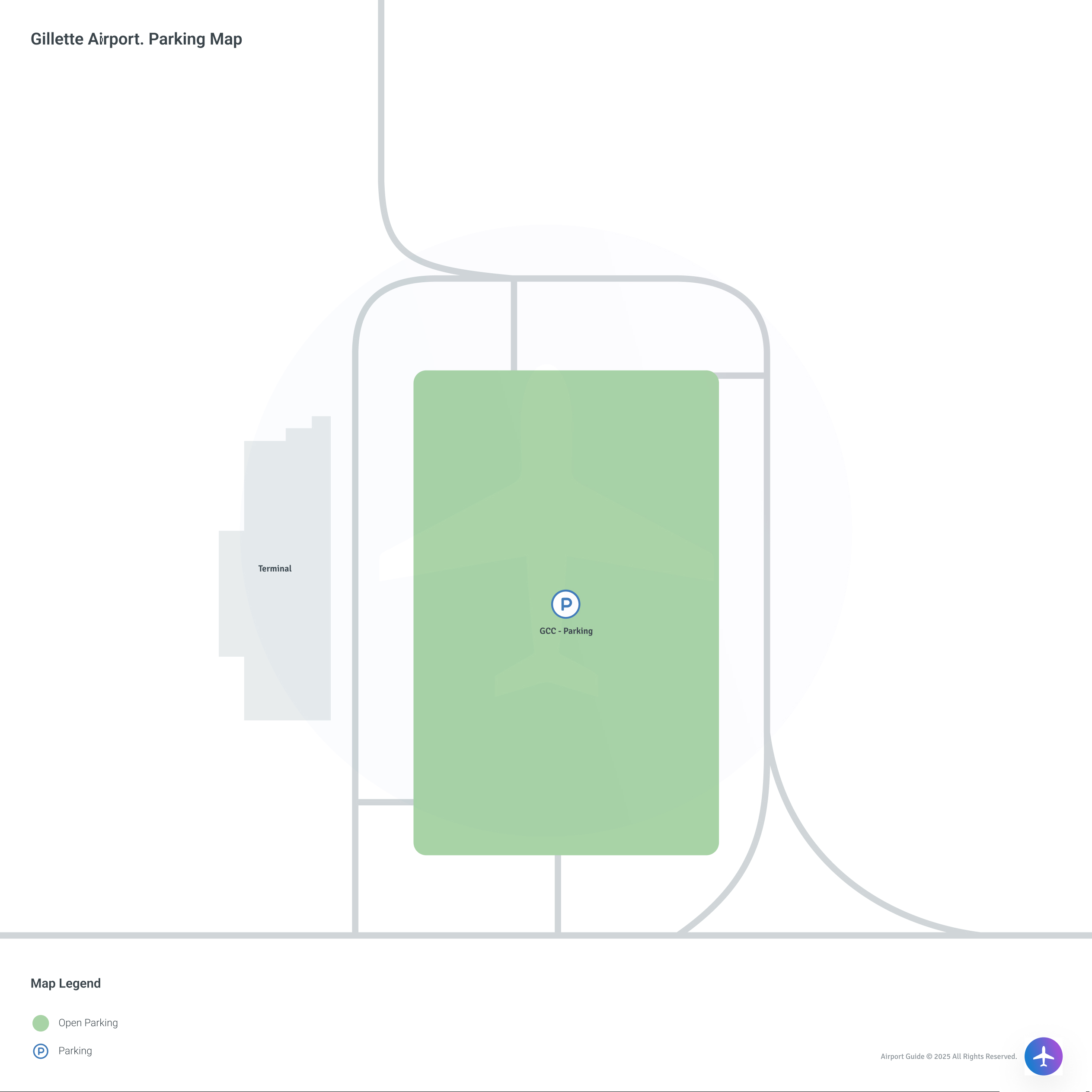 Gillette-Campbell County Airport (GCC) Parking Map