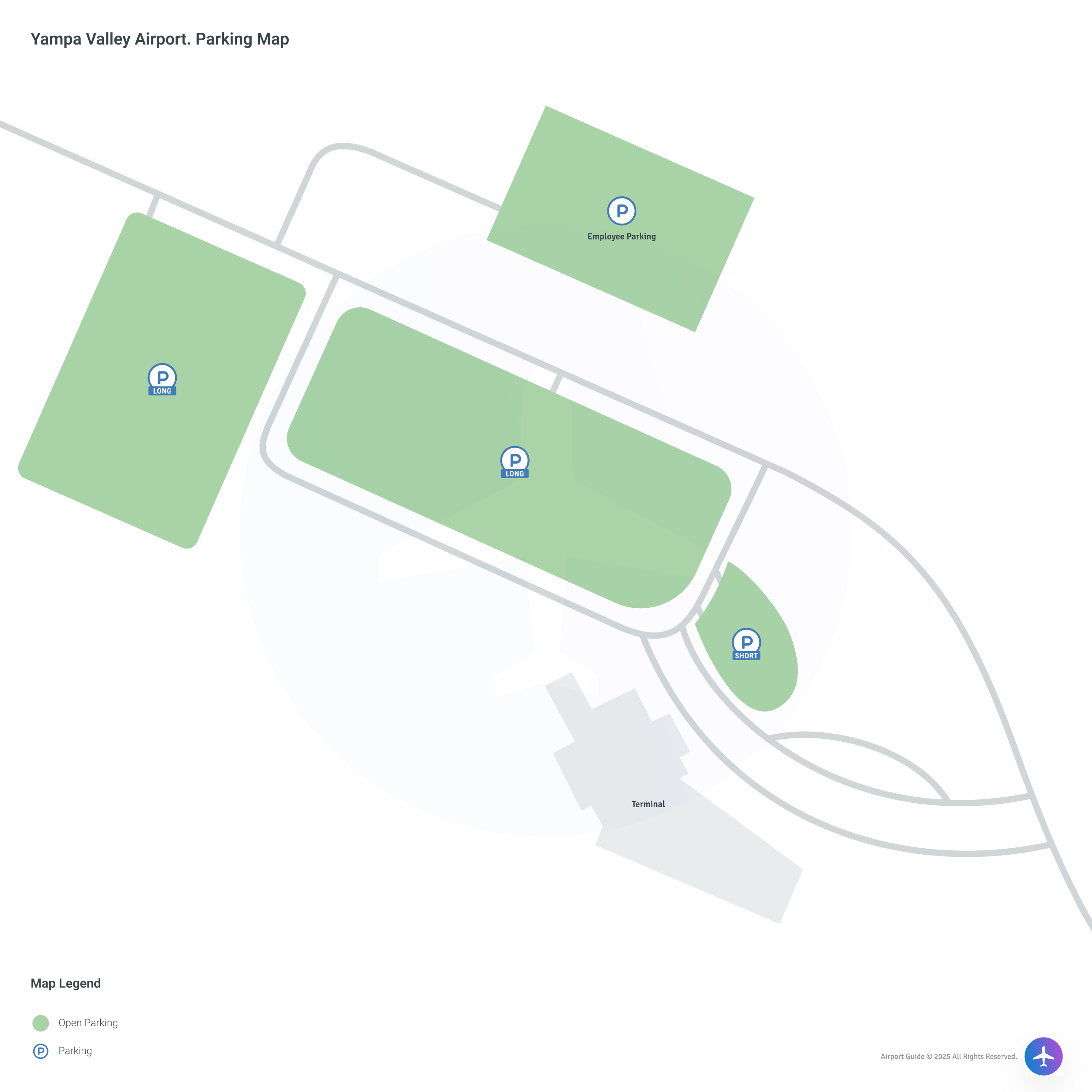Yampa Valley Airport (HDN) Parking Map