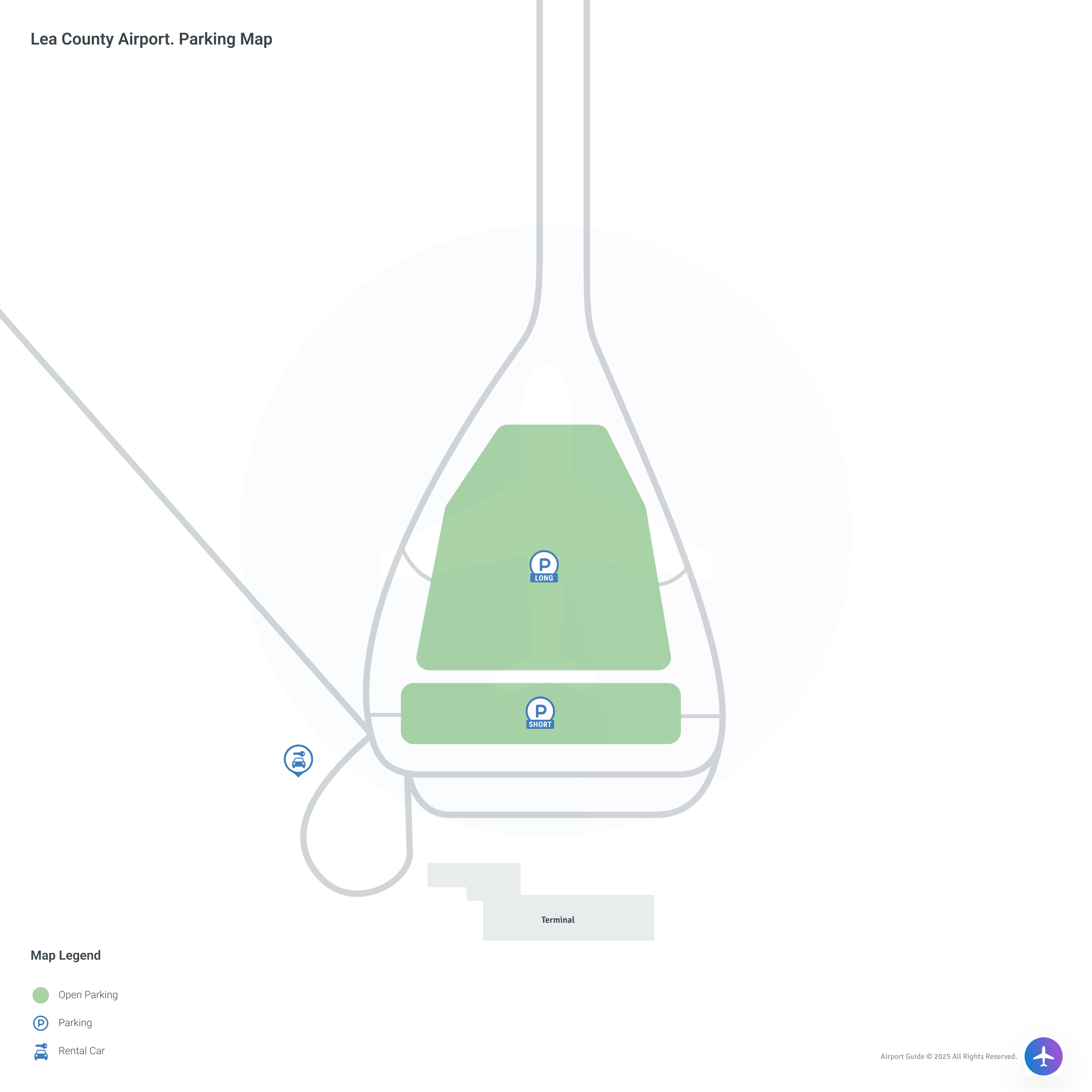Lea County Regional Airport (HOB) Parking Map