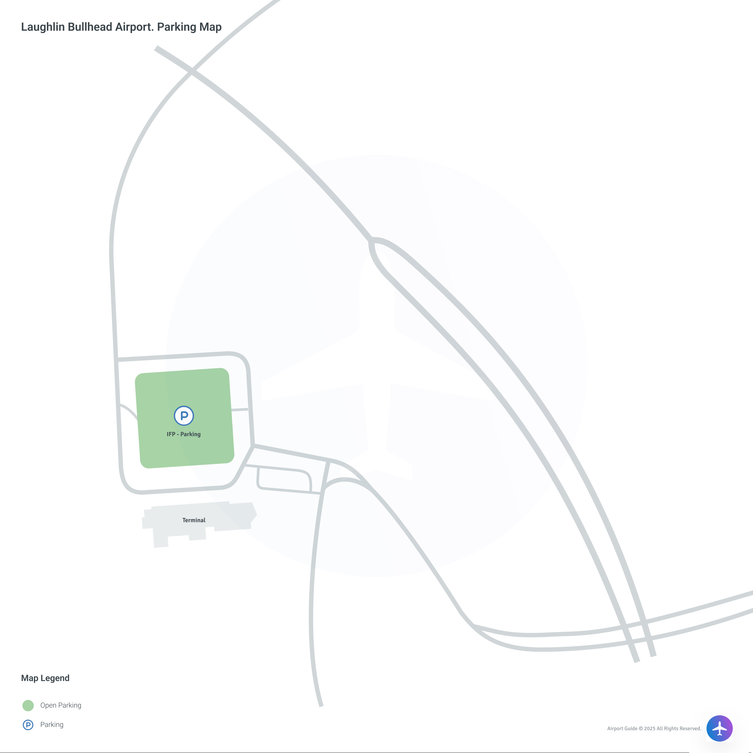 Laughlin/Bullhead International Airport (IFP) Parking Map