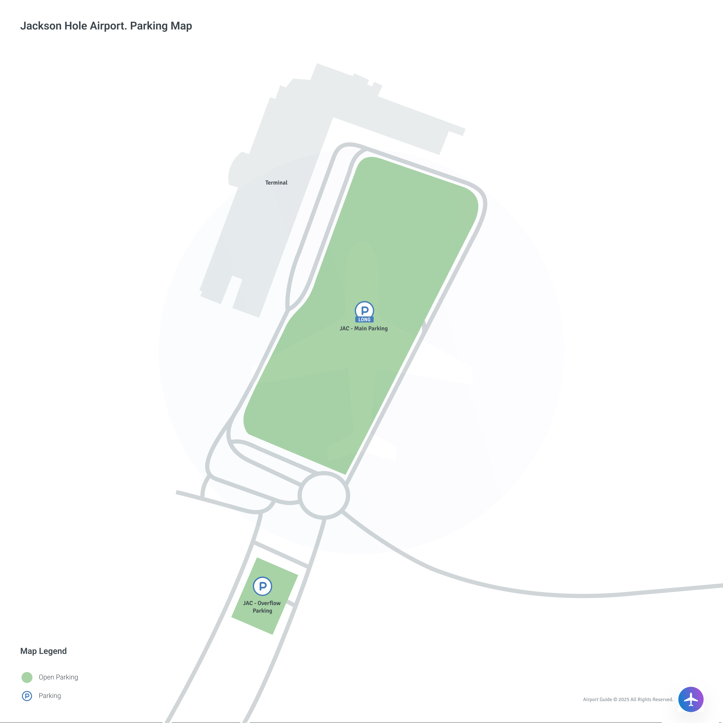 Jackson Hole Airport (JAC) Parking Map