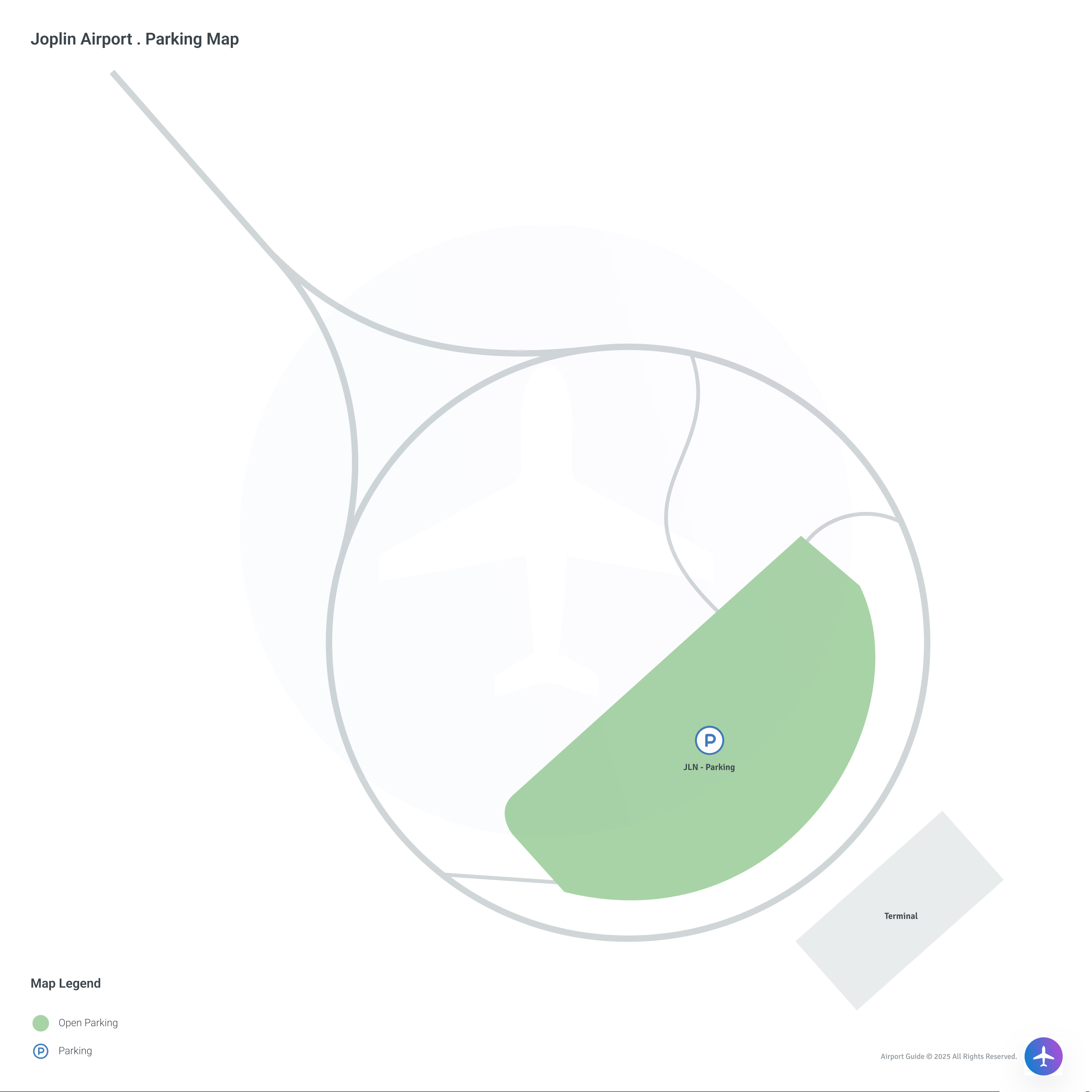 Joplin Regional Airport (JLN) Parking Map