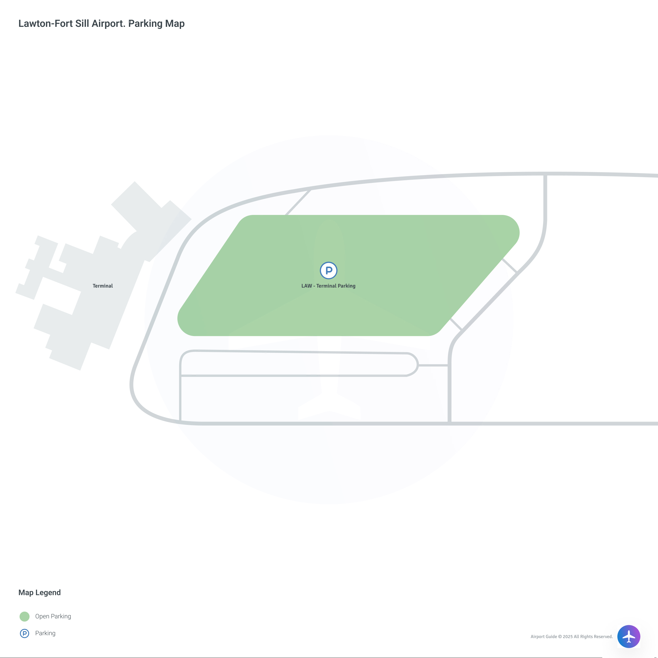 Lawton-Fort Sill Regional Airport (LAW) Parking Map