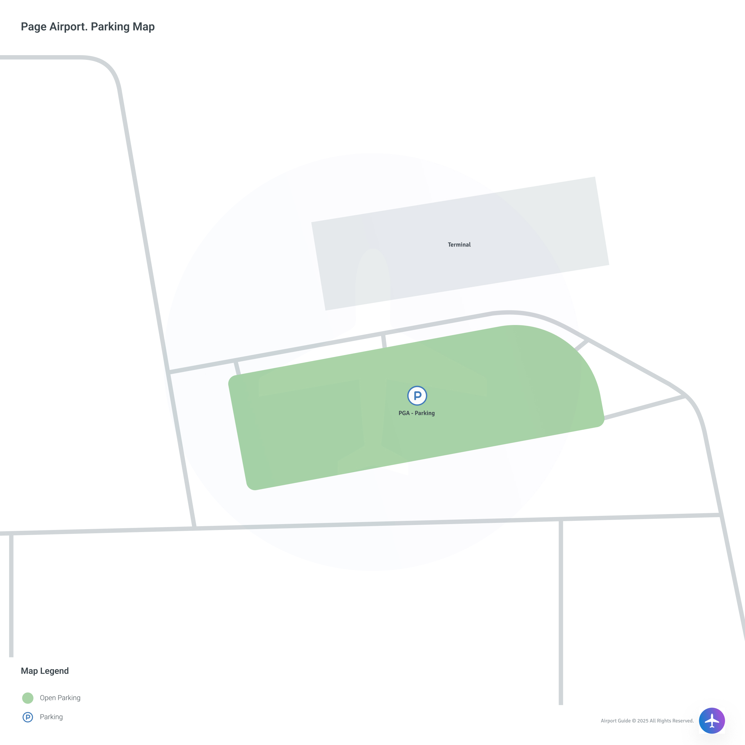 Page Municipal Airport (PGA) Parking Map
