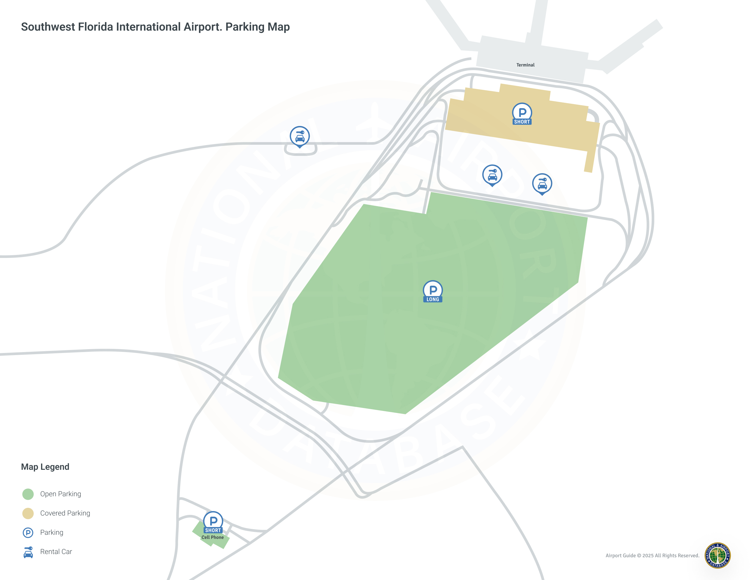 Southwest Florida International Airport (RSW) Parking Map