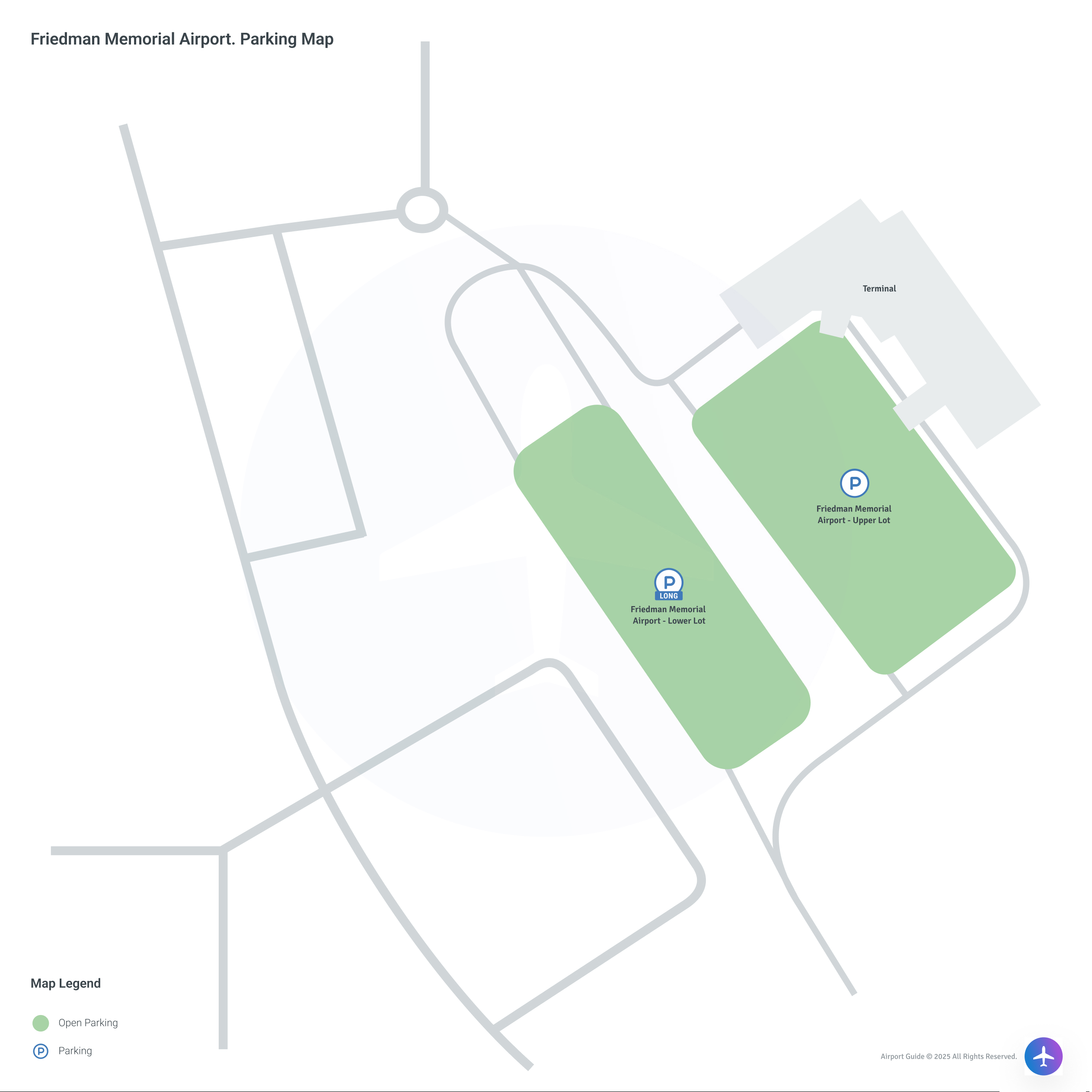 Friedman Memorial Airport (SUN) Parking Map