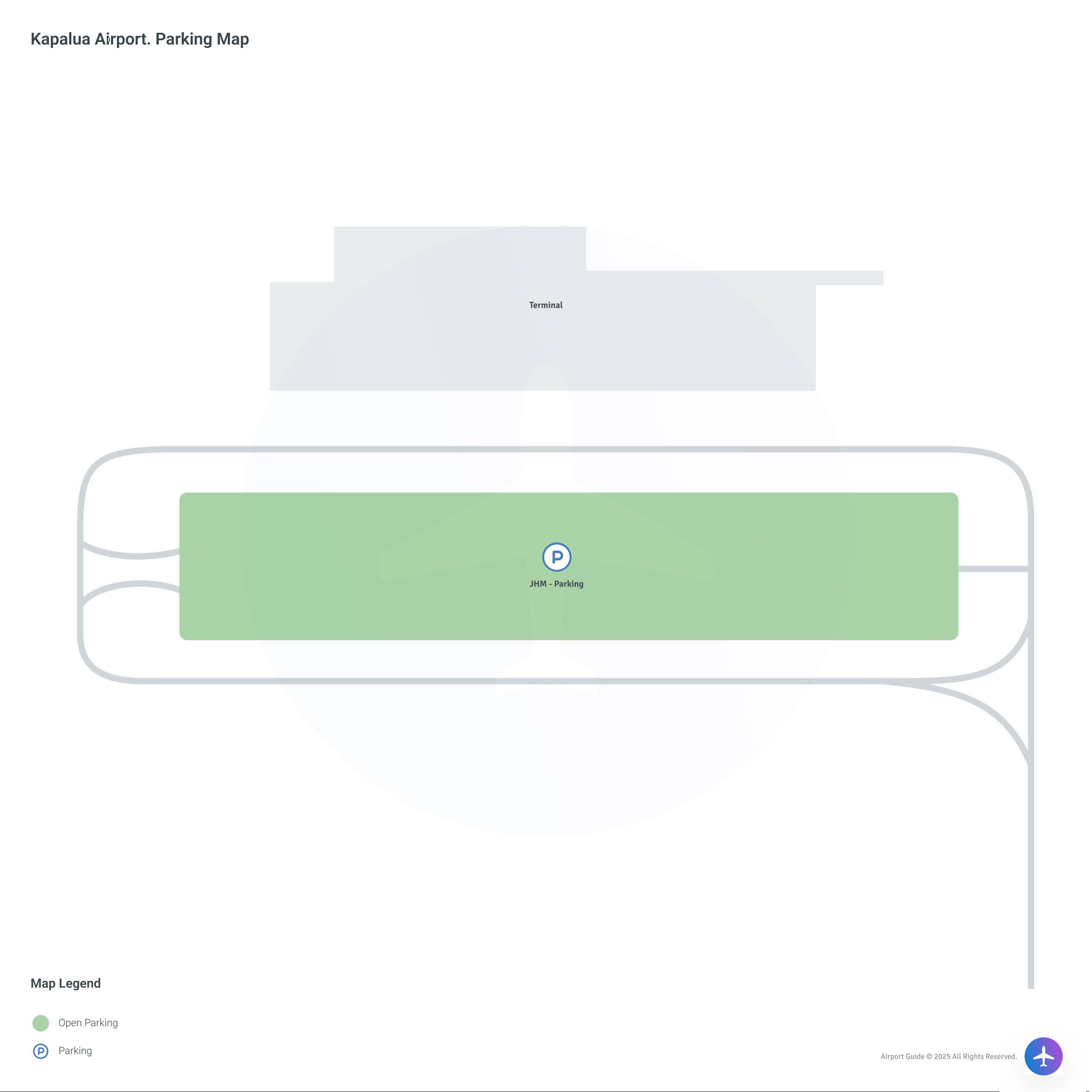 Kapalua Airport (JHM) Parking Map