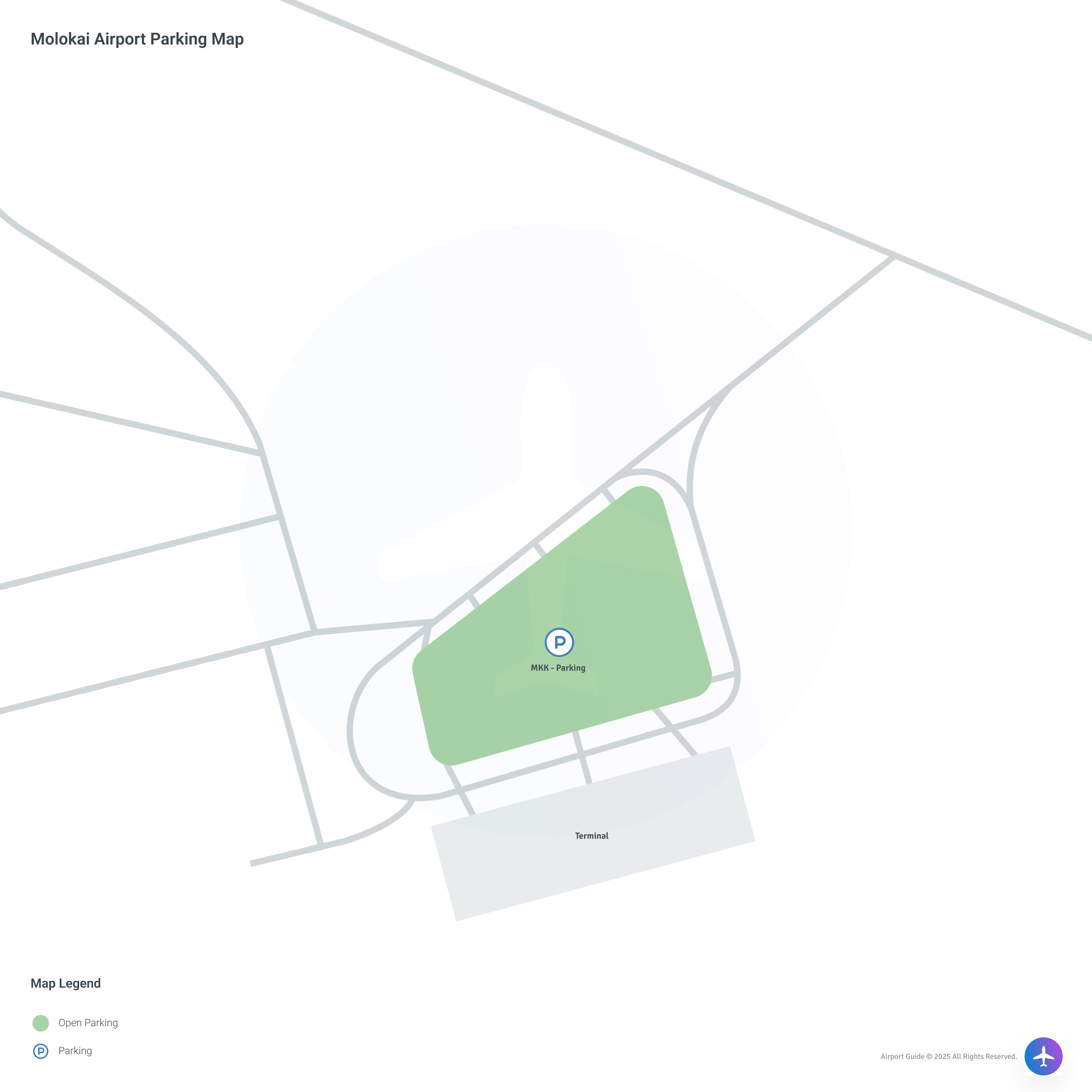Molokai Airport (MKK) Parking Map