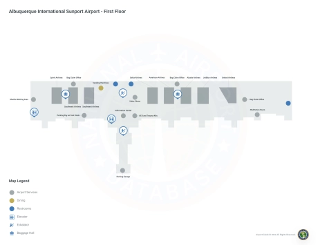 ABQ Airport Terminal Map