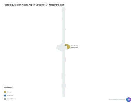 ATL Airport Concourse D Map