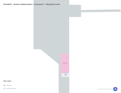 ATL Airport Concourse T Map