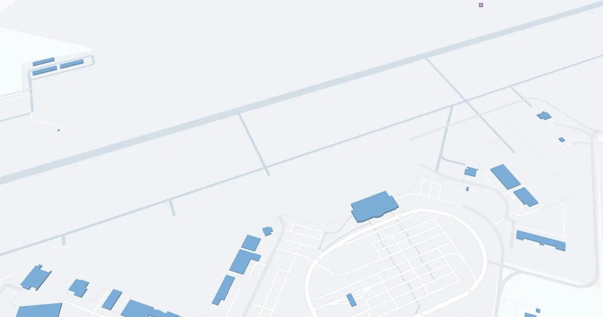 Bismarck Municipal Airport (BIS) Map