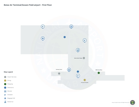 BOI Airport Terminal Map