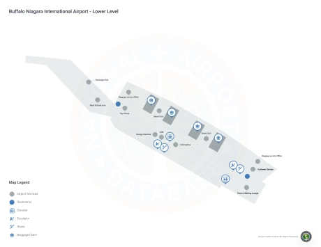 BUF Airport Terminal Map