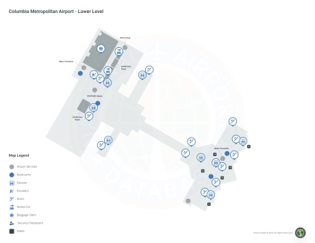 CAE Airport Terminal Map