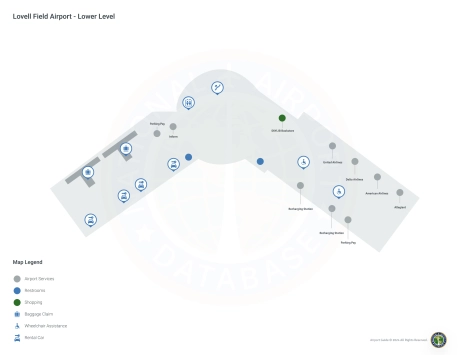 CHA Airport Terminal Map