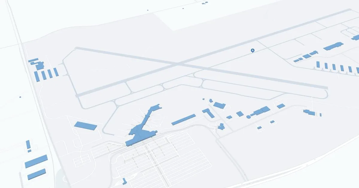 The Eastern Iowa Airport (CID) Map