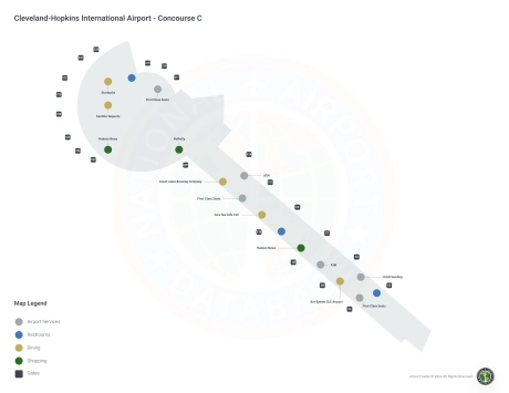 CLE Airport Concourse C Map