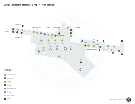 CLE Airport Terminal Map