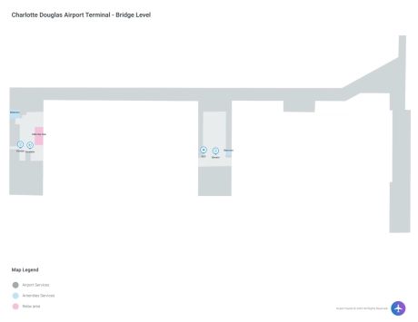 CLT Airport Concourse A Map
