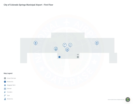 COS Airport Terminal Map