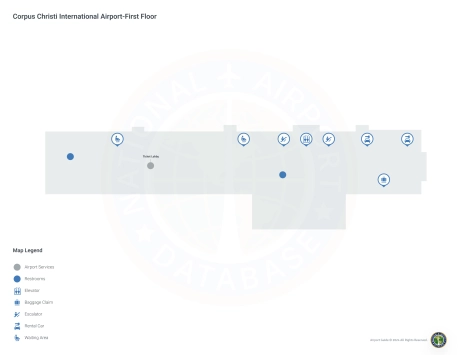 CRP Airport Terminal Map