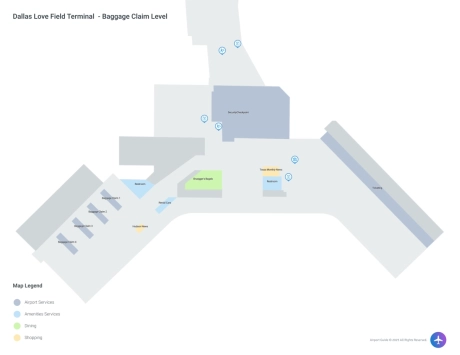 DAL Airport Terminal Map