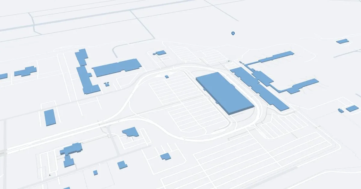 James M Cox Dayton International Airport (DAY) Map