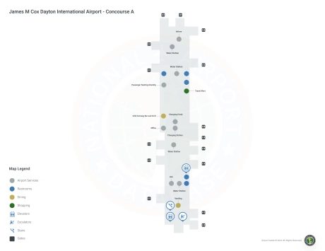 DAY Airport Concourse A Map