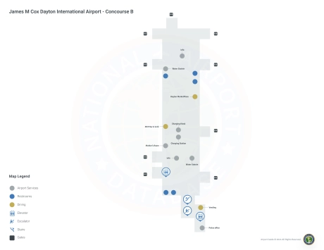 DAY Airport Concourse B Map