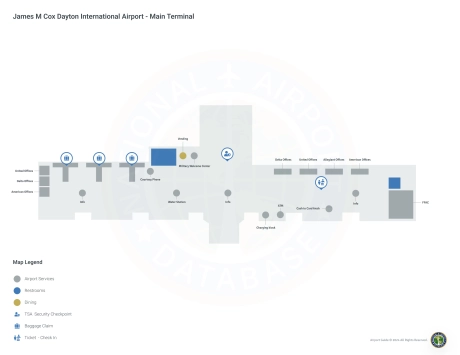DAY Airport Terminal Map