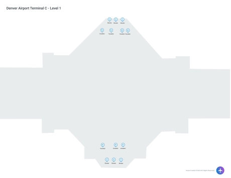 DEN Airport Terminal C Map
