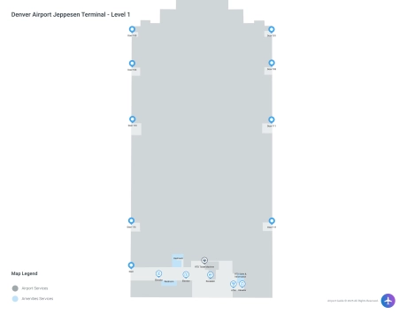DEN Airport Jeppesen Terminal Map