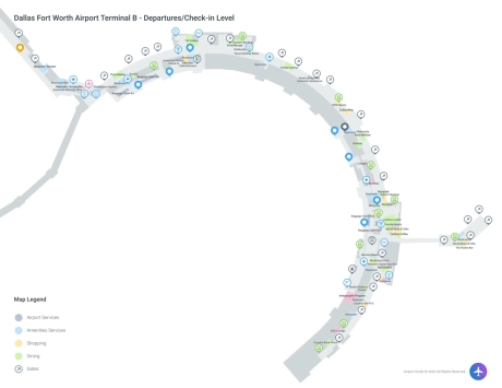 DFW Airport Terminal B Map