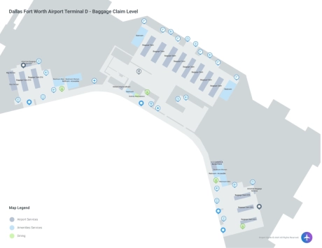 DFW Airport Terminal D Map