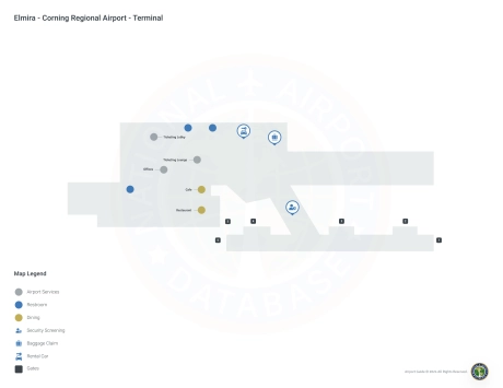 ELM Airport Terminal Map