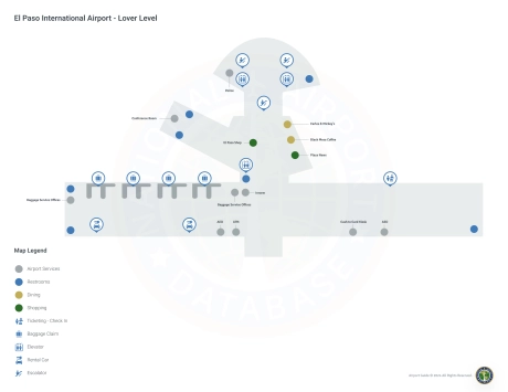 ELP Airport Terminal Map