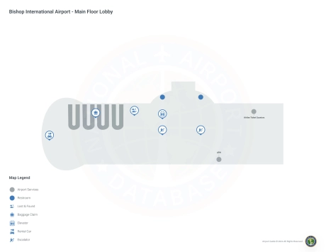 FNT Airport Terminal Map
