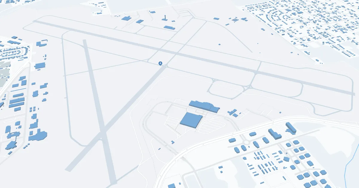 Gulfport-Biloxi International Airport (GPT) Map