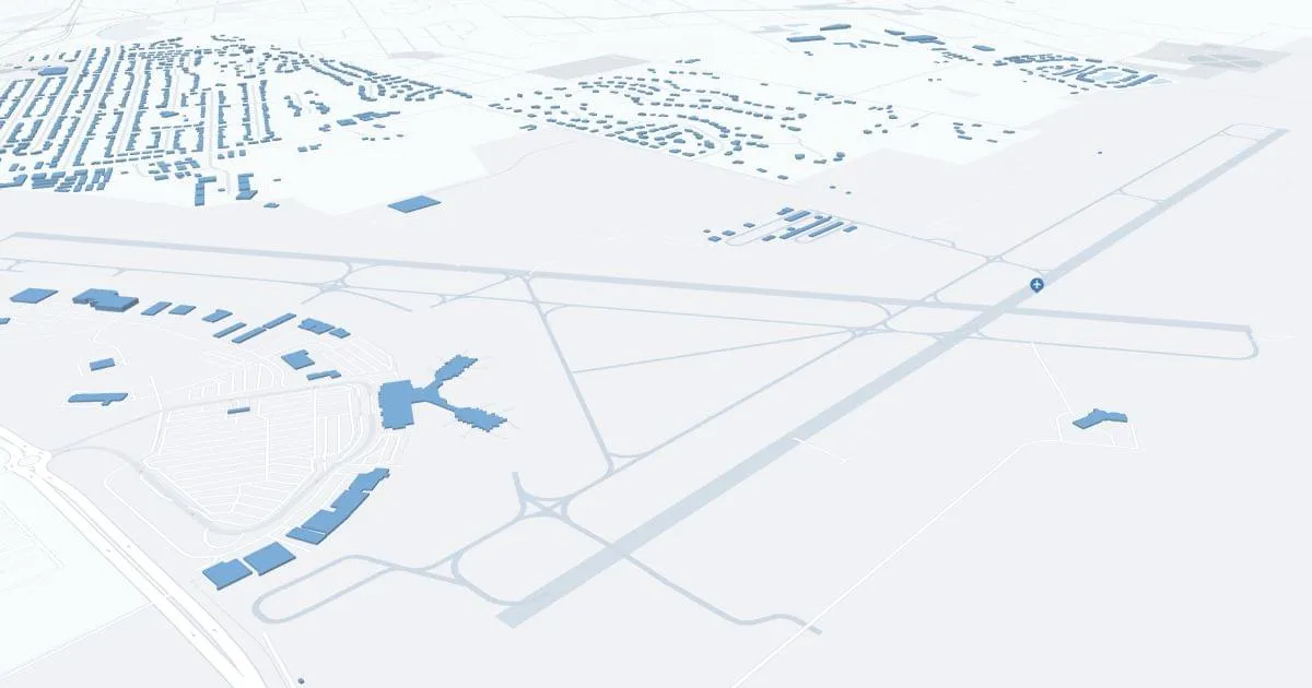 Green Bay-Austin Straubel International Airport (GRB) Map