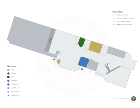 HLN Airport Terminal 1 Map