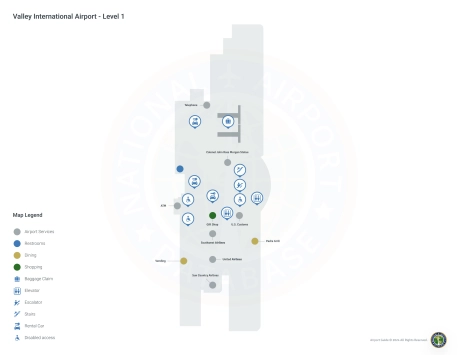 HRL Airport Terminal Map