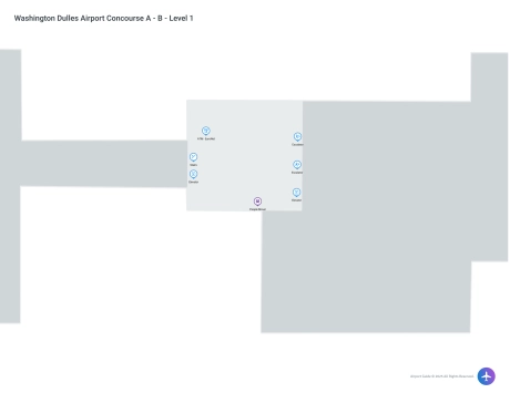 IAD Airport Concourse A Map