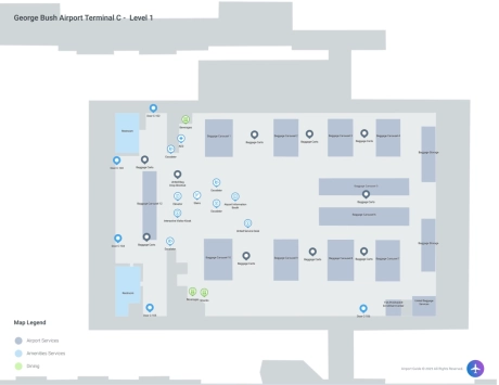 IAH Airport Terminal C Map