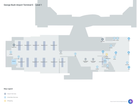IAH Airport Terminal E Map